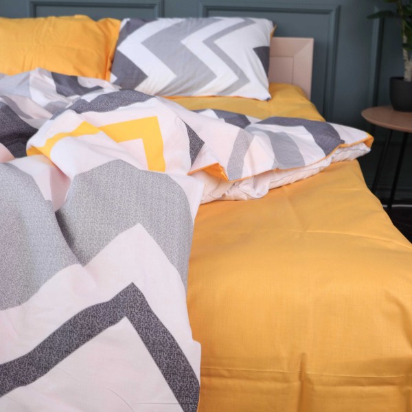 Фото - Комплект постільної білизни MirSon King Size 220х240 см 17-0829 Zigzag ornament Ranforce Elite (2200011566078)