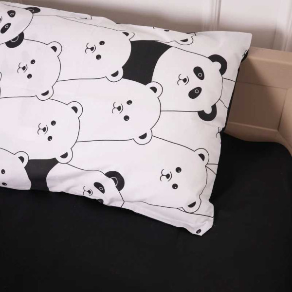 Фото - Комплект постільної білизни дитячий MirSon 110х140 см 17-4849 White bear Бязь (2200009583971)