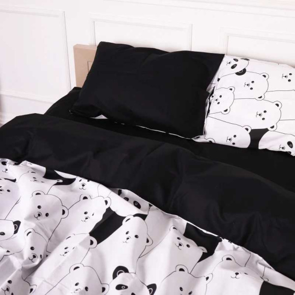 Фото - Комплект постільної білизни дитячий MirSon 110х140 см 17-4849 White bear Бязь (2200009583971)