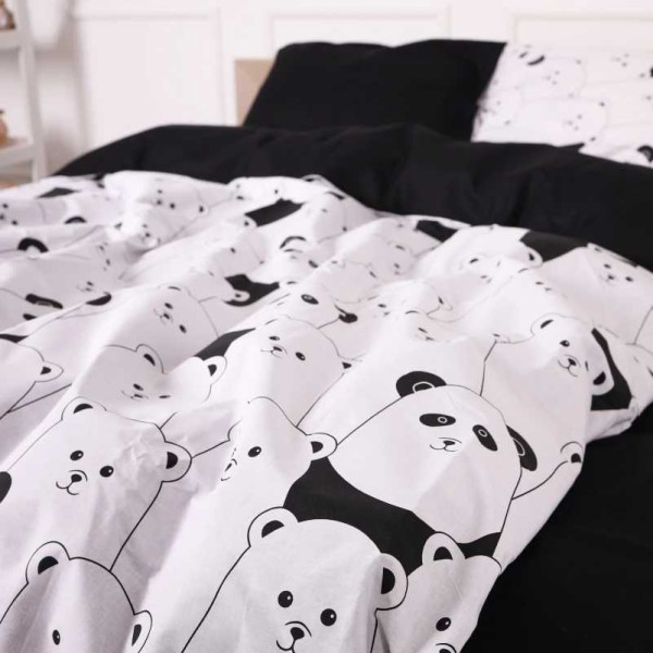 Фото - Комплект постільної білизни дитячий MirSon 110х140 см 17-4849 White bear Бязь (2200009583971)