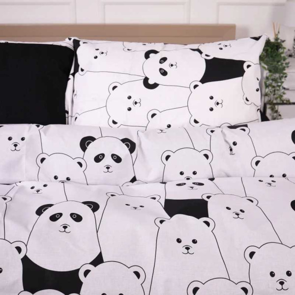 Фото - Комплект постільної білизни дитячий MirSon 110х140 см 17-4849 White bear Ranforce Elite (2200009584251)
