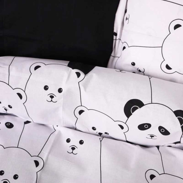 Фото - Комплект постільної білизни дитячий MirSon 110х140 см 17-4849 White bear Ranforce Elite (2200009584251)