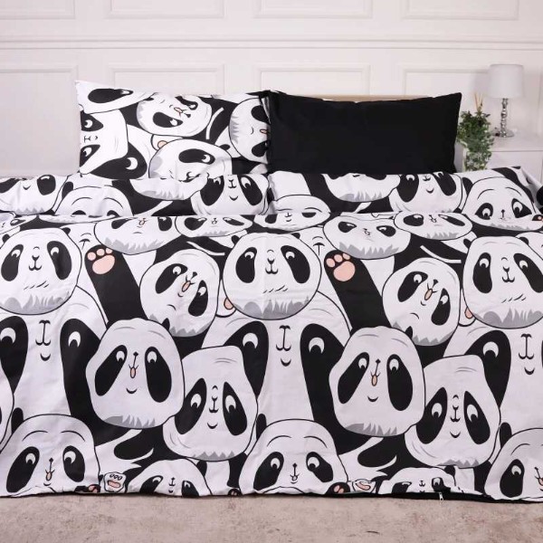 Фото - Комплект постельного белья детский MirSon 110х140 см 17-4850 Panda Ranforce Elite (2200009584947)