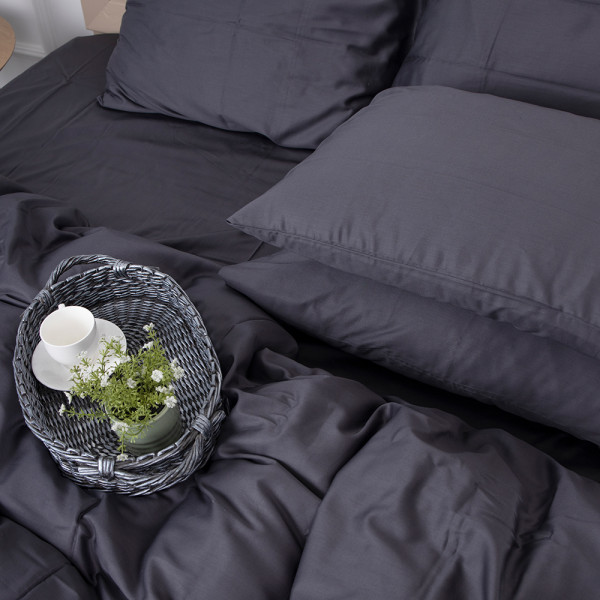 Фото - Комплект постільної білизни MirSon Сатин Iron 0240 Grey 143х210 (2200000671288)