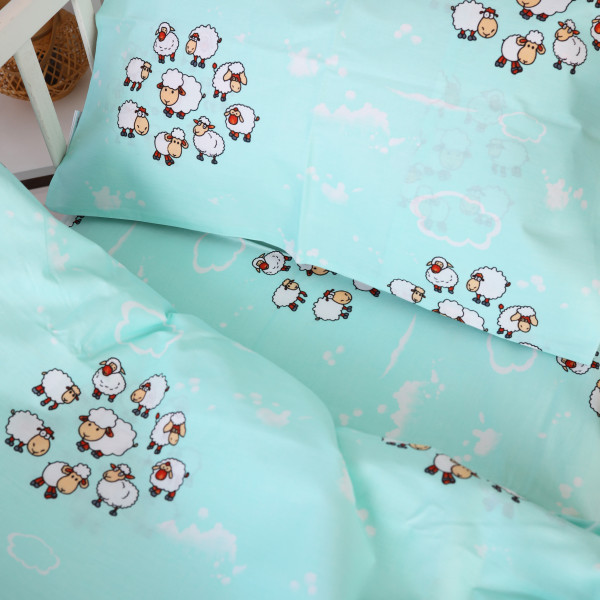 Фото - Наволочка MirSon 20-0030 Lambs Бязь 70х70 см (2200010267297)