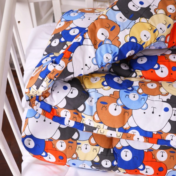 Фото - Одеяло детское зима MirSon антиаллергенное Kids Time 20-0032 Colored bears 110х140 см EcoSilk (2200009663888)