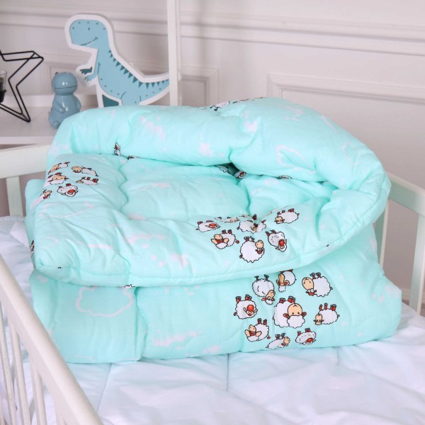 Фото - Одеяло детское зима MirSon антиаллергенное Kids Time 20-0030 Lambs 140х205 см EcoSilk (2200009664472)