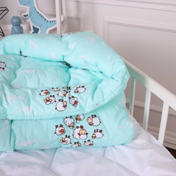 Фото - Одеяло детское зима MirSon антиаллергенное Kids Time 20-0030 Lambs 140х205 см EcoSilk (2200009664472)