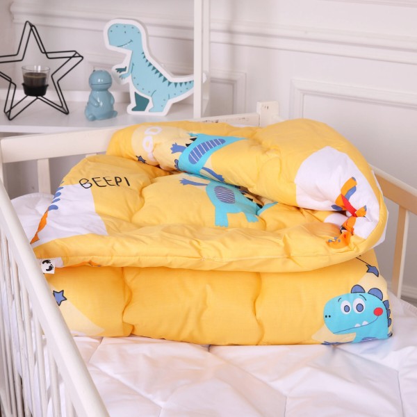Фото - Одеяло детское зима MirSon антиаллергенное Kids Time 20-0033 Good dinosaur 110х140 см Хлопок (2200009664878)