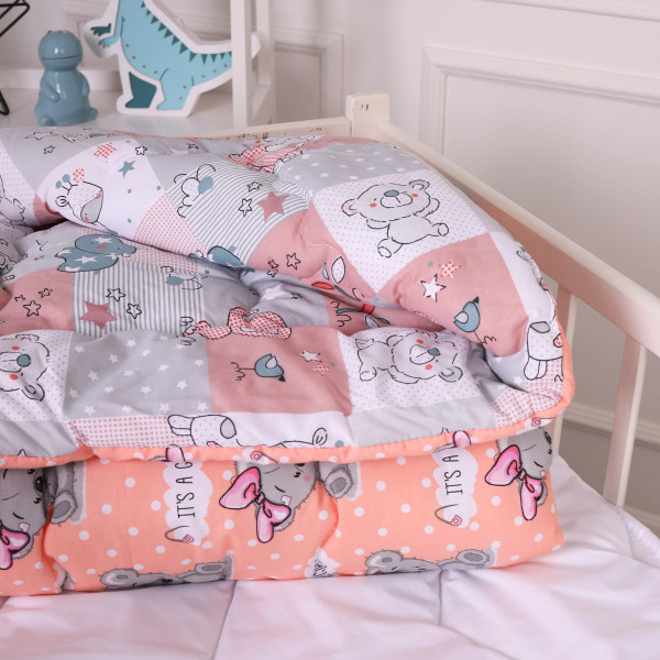Фото - Одеяло детское зима MirSon антиаллергенное Kids Time 20-0028 Little girl Teddy 110х140 см EcoSilk (2200009663840)