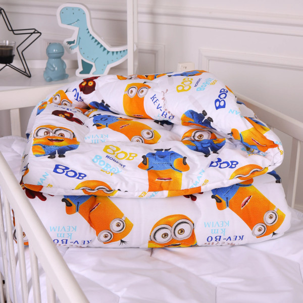 Фото - Ковдра дитяча зима MirSon антиалергенна Kids Time 20-0036 Minions 140х205 см EcoSilk (2200009665318)