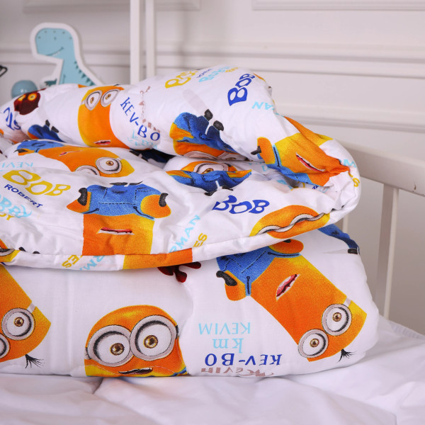 Фото - Ковдра дитяча зима MirSon антиалергенна Kids Time 20-0036 Minions 140х205 см EcoSilk (2200009665318)