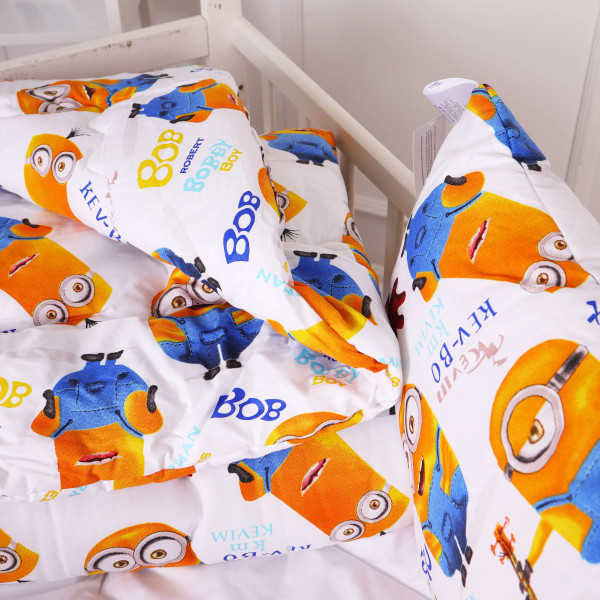 Фото - Ковдра дитяча зима MirSon антиалергенна Kids Time 20-0036 Minions 140х205 см EcoSilk (2200009665318)
