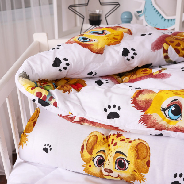 Фото - Одеяло детское зима MirSon антиаллергенное Kids Time 20-0034 King Tiger 140х205 см Хлопок (2200009665028)
