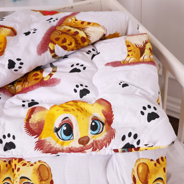 Фото - Одеяло детское зима MirSon антиаллергенное Kids Time 20-0034 King Tiger 140х205 см Хлопок (2200009665028)