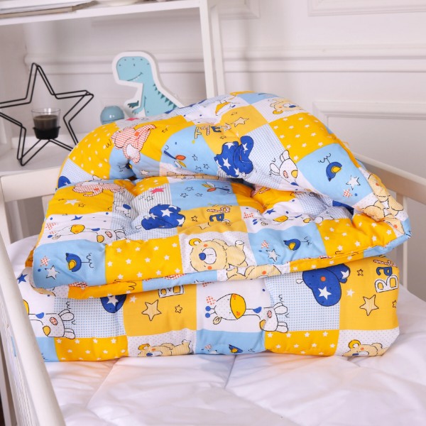 Фото - Одеяло детское зима MirSon антиаллергенное Kids Time 20-0038 Cute animals 140х205 см Хлопок (2200009665585)