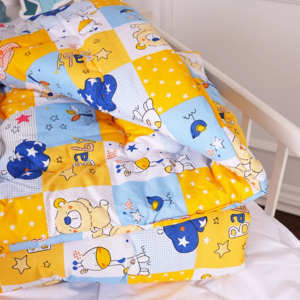 Фото - Одеяло детское зима MirSon антиаллергенное Kids Time 20-0038 Cute animals 140х205 см Хлопок (2200009665585)
