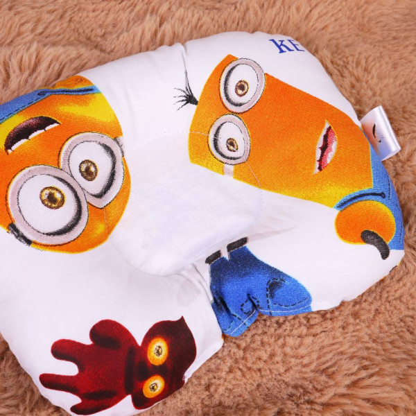 Фото - Подушка дитяча стандартна MirSon Заокруглена Kids Time 20-0036 Minions (2200009665417)