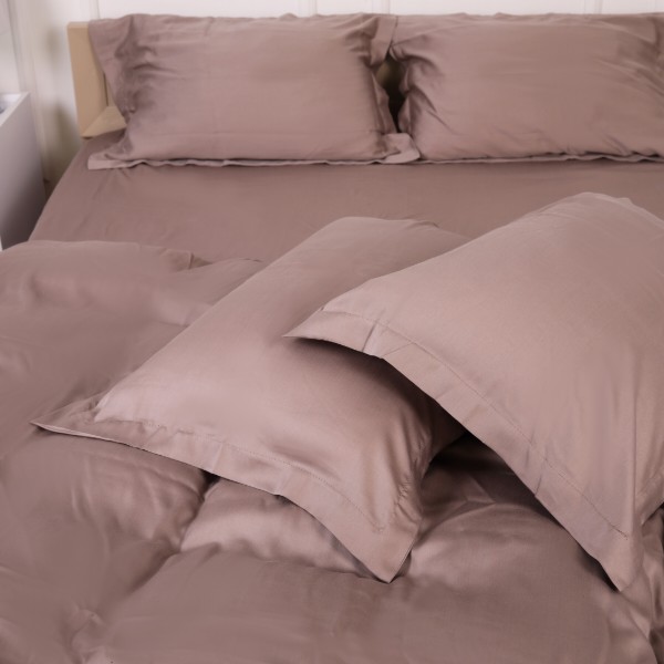 Фото - Наволочка MirSon Tencel №08 Beige 70х70 см (2200009637247)