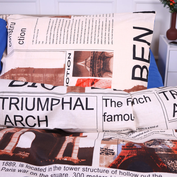 Фото - Наволочка MirSon Ranforce Elite 17-0536 Big Ben 60x60 см (2200004614915)