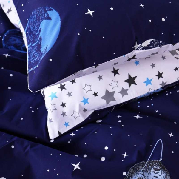 Фото - Комплект постільної білизни дитячий MirSon Бязь 17-0014 Graciana 110х140 (2200001382459)