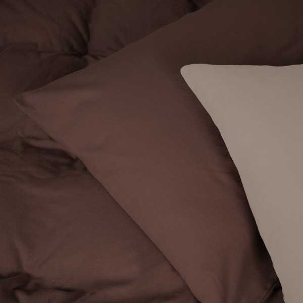 Фото - Комплект постільної білизни MirSon 004-003 Cappuchino/Brown 2x143x210 см (2200009658013)