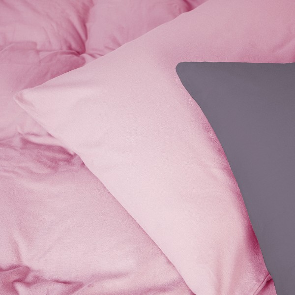 Фото - Комплект постельного белья MirSon 001-008 Ash grey/Pink 2x143x210 см (2200009660917)