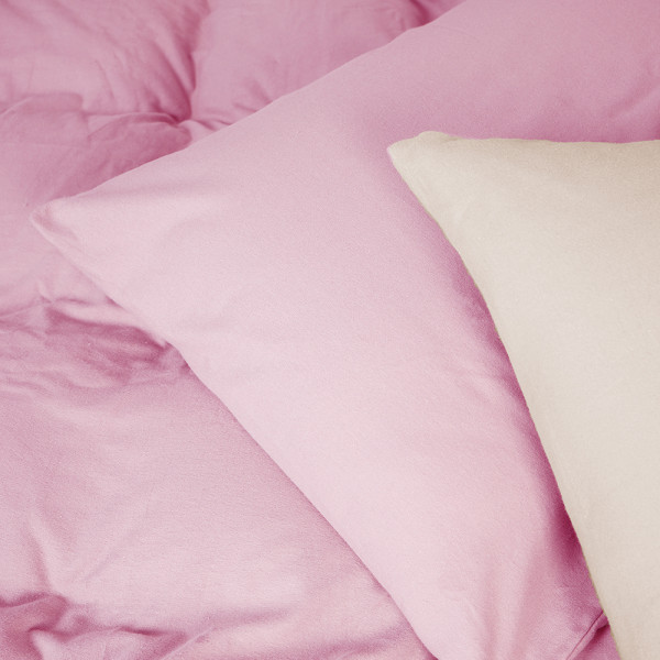 Фото - Комплект постільної білизни MirSon 007-008 Milk/Pink 2x143x210 см (2200009659942)