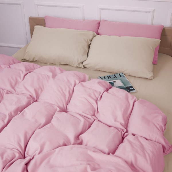 Фото - Наволочка MirSon Фланель 007-008 Milk/Pink 70х70 см (2200009660023)