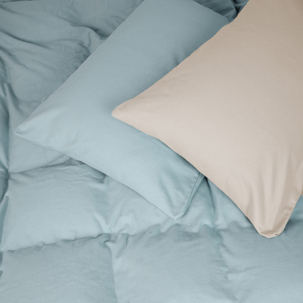 Фото - Комплект постільної білизни MirSon 007-006 Milk/Menthol 2x143x210 см (2200009660429)