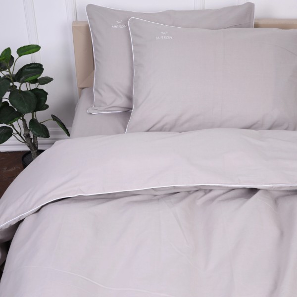 Фото - Наволочка MirSon Ranforce Elite Corner 16-5703 Light Gray 70х70 см (2200008459178)