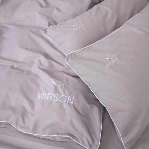 Фото - Наволочка MirSon Ranforce Elite Corner 16-5703 Light Gray 70х70 см (2200008459178)
