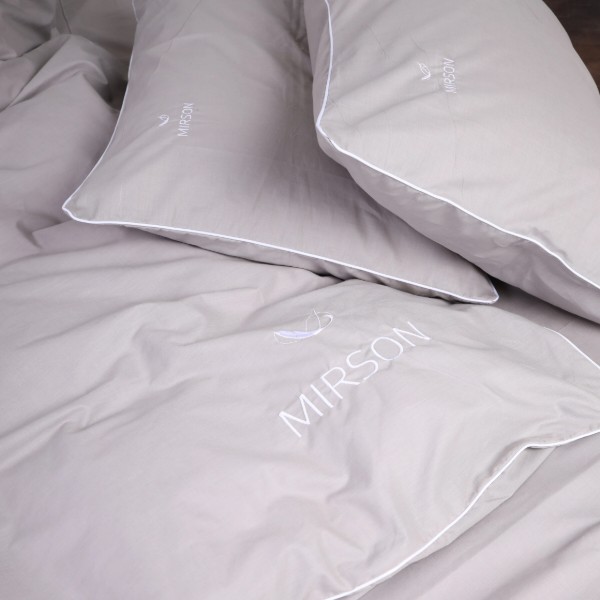 Фото - Наволочка MirSon Ranforce Elite Corner 16-5703 Light Gray 70х70 см (2200008459178)