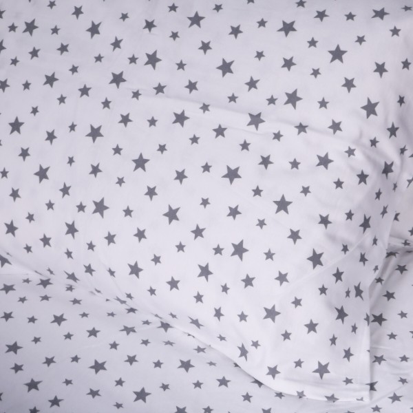Фото - Наволочка MirSon Фланель 016 White Stars 60х60 см (2200009652233)