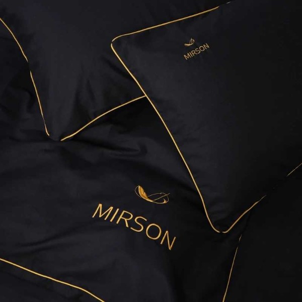 Фото - Комплект постельного белья детский MirSon Ranforce Elite Corner 16-9000 "Black Stone" 110х140 см (2200008400552)