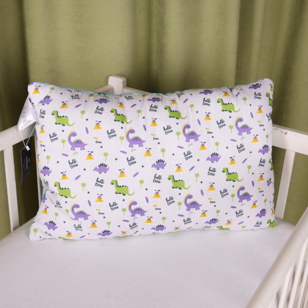 Фото - Подушка стандартная MirSon №3800 Kids Time 18-0001 Hello Dino EcoSilk (2200007027088)