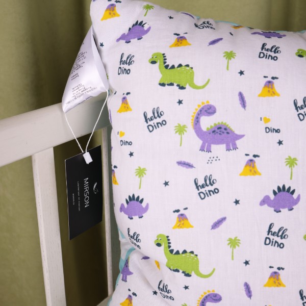 Фото - Подушка стандартная MirSon №3800 Kids Time 18-0001 Hello Dino EcoSilk (2200007027088)