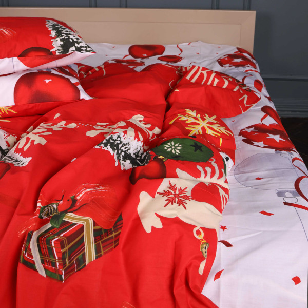Фото - Комплект постільної білизни MirSon Бязь 17-0878 Red Miracle 175х210 см (2200012194997)