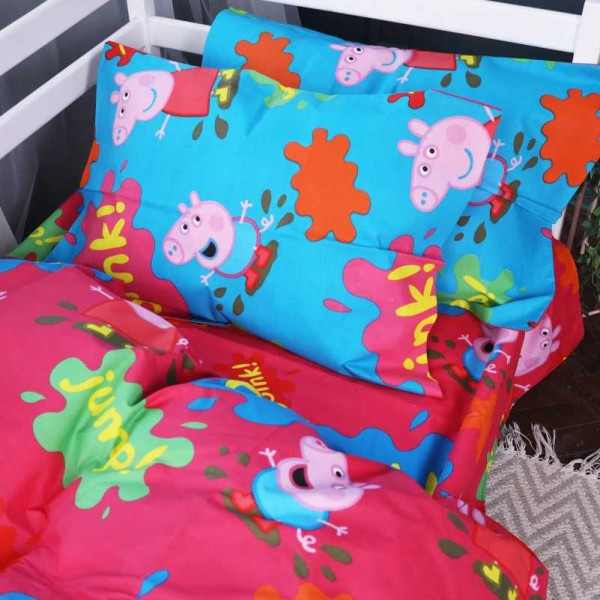 Фото - Комплект постільної білизни дитячий MirSon Бязь 17-0507 Peppa (2200003623833)