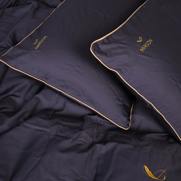 Фото - Наволочка MirSon Сатин Corner Iron grey 40x60 см (2200001484559)