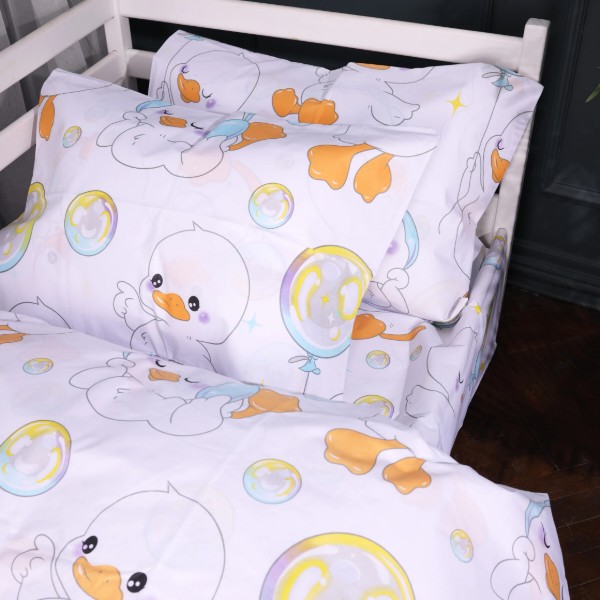 Фото - Комплект постельного белья MirSon 143х210 см 17-0895 Baby Ducks white Ranforce Elite (2200012393345)