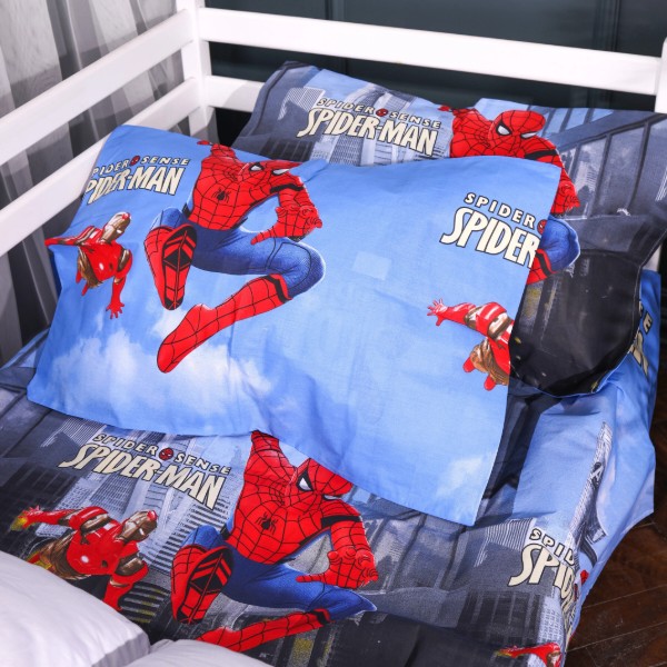 Фото - Комплект постельного белья MirSon 143х210 см Kids Time 17-0891 Spider-Man City Wall Бязь (2200012390092)