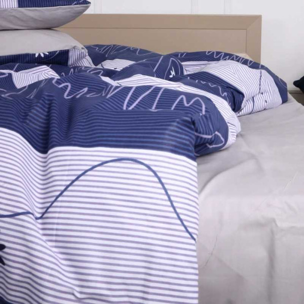 Фото - Комплект постільної білизни дитячий MirSon Бязь 17-0023 Isaac 110x140 (2200001396029)