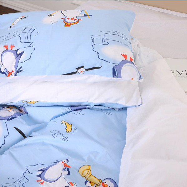 Фото - Наволочка MirSon Бязь 17-0619 Funny penguins 70х70 см (2200008193805)