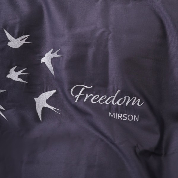 Фото - Комплект постельного белья MirSon Сатин ELIT 0240 Iron grey "Freedom" 2 x 143 x 210 см (2200008706746)