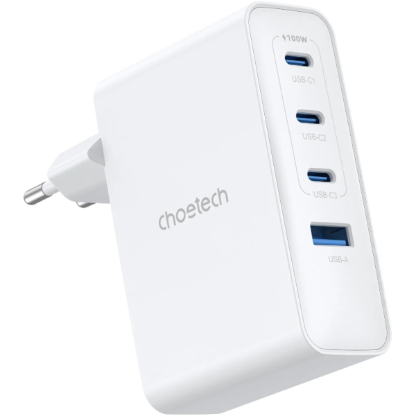 Фото - Сетевое зарядное устройство Choetech PD100W 4 Ports (PD9002)