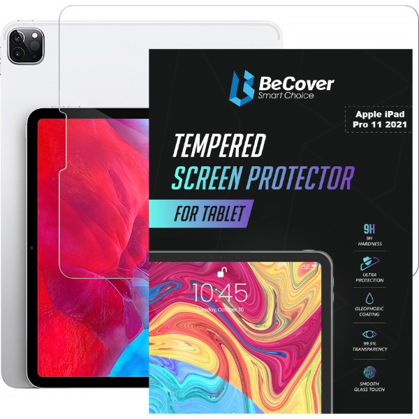 Фото - Защитное стекло для планшета BeCover Apple iPad Pro 11 2021 (706056)