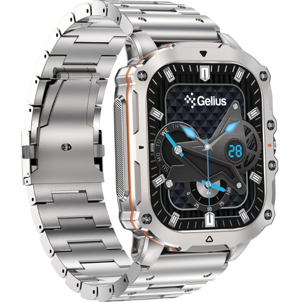 Фото - Смарт-годинник Gelius Tactical Heavy (GP-SW016) Silver Titan (101910)