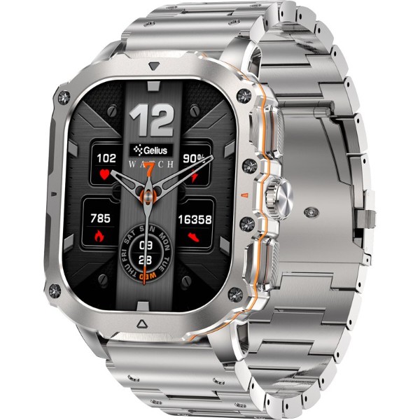 Фото - Смарт-годинник Gelius Tactical Heavy (GP-SW016) Silver Titan (101910)