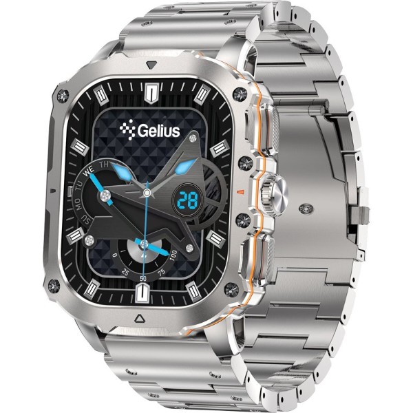 Фото - Смарт-годинник Gelius Tactical Heavy (GP-SW016) Silver Titan (101910)